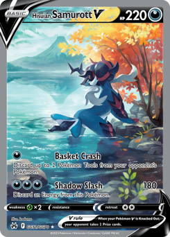 Hisuian Samurott V #GG51 Hisuian Samurott V - Crown Zenith Galarian Gallery - #GG51 - Pokemon TCG card