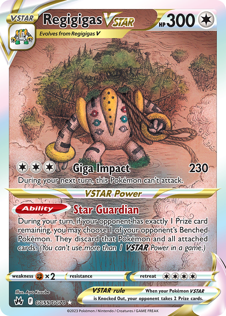 Regigigas VSTAR - Crown Zenith Galarian Gallery - #GG55 - Pokemon TCG card