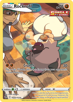Rockruff - Silver Tempest Trainer Gallery - #TG07 - Pokemon TCG card