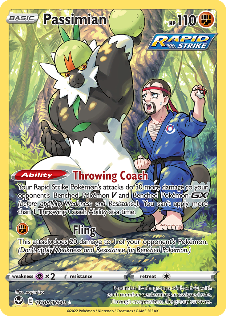Passimian - Silver Tempest Trainer Gallery - #TG08 - Pokemon TCG card