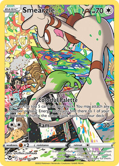 Smeargle #TG10 Smeargle - Silver Tempest Trainer Gallery - #TG10 - Pokemon TCG card