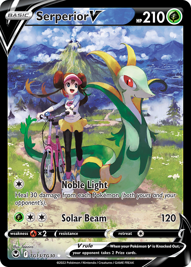 Serperior V - Silver Tempest Trainer Gallery - #TG13 - Pokemon TCG card