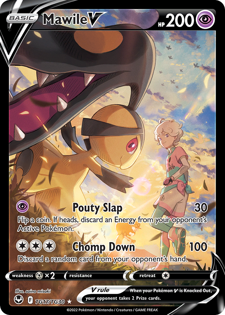 Mawile V - Silver Tempest Trainer Gallery - #TG17 - Pokemon TCG card