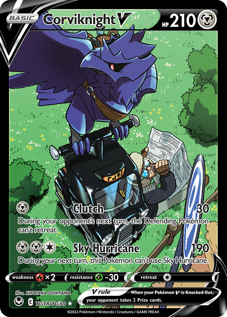 Corviknight V - Silver Tempest Trainer Gallery - #TG18 - Pokemon TCG card