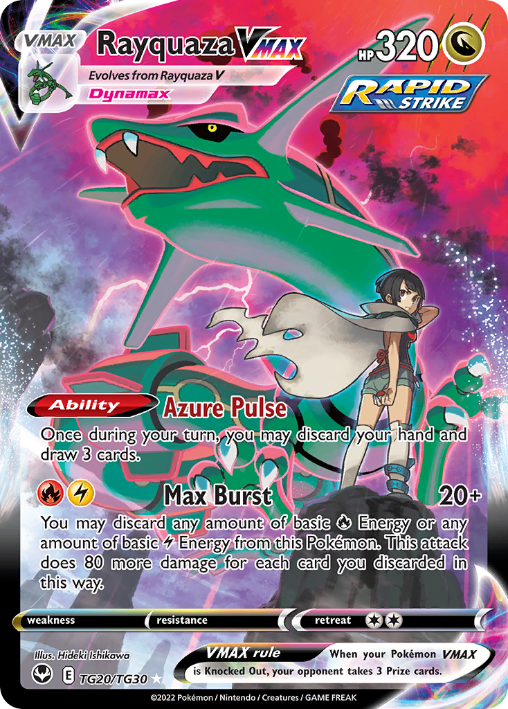Rayquaza VMAX - Silver Tempest Trainer Gallery - #TG20 - Pokemon TCG card