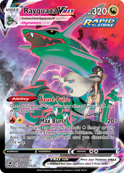 Rayquaza VMAX #TG20 Rayquaza VMAX - Silver Tempest Trainer Gallery - #TG20 - Pokemon TCG card