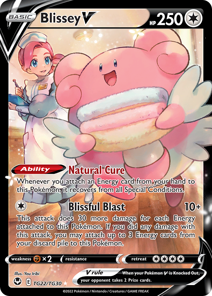 Blissey V - Silver Tempest Trainer Gallery - #TG22 - Pokemon TCG card