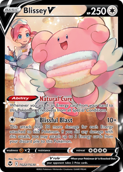 Blissey V #TG22 Blissey V - Silver Tempest Trainer Gallery - #TG22 - Pokemon TCG card