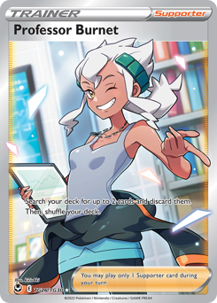 Professor Burnet - Silver Tempest Trainer Gallery - #TG26 - Pokemon TCG card