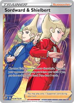 Sordward & Shielbert - Silver Tempest Trainer Gallery - #TG28 - Pokemon TCG card