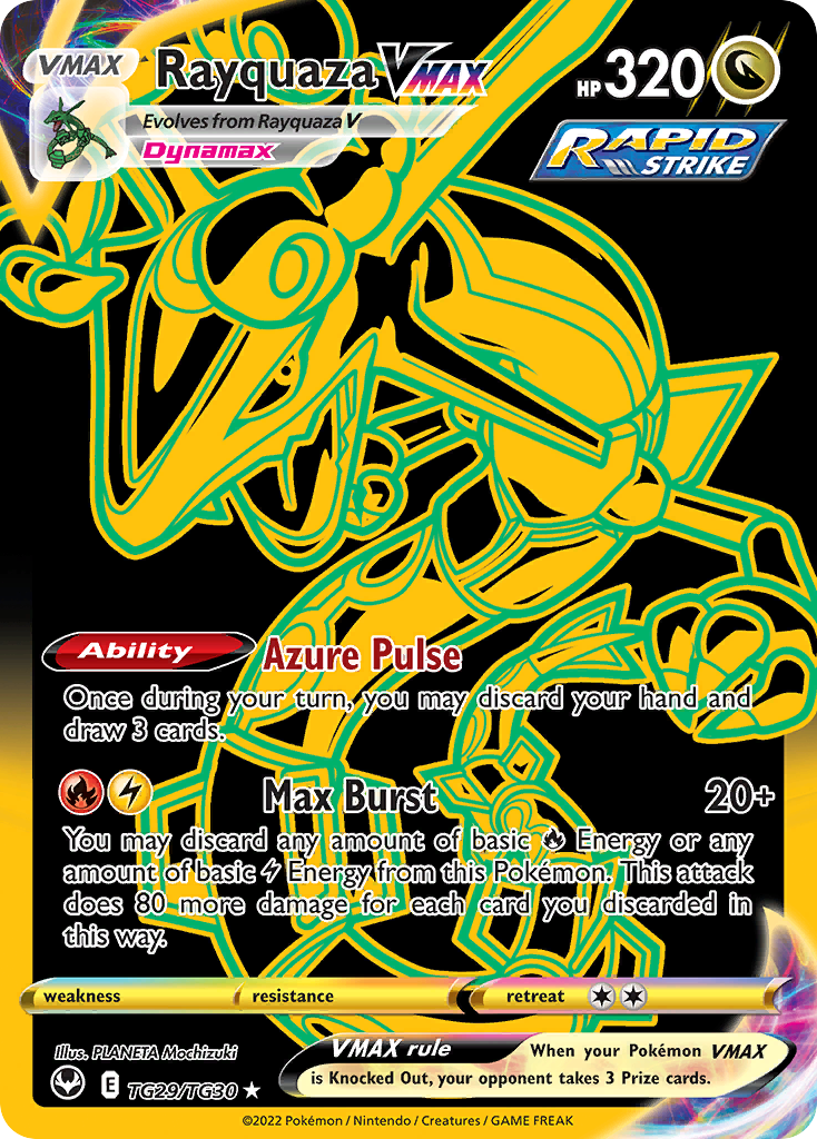 Rayquaza VMAX - Silver Tempest Trainer Gallery - #TG29 - Pokemon TCG card