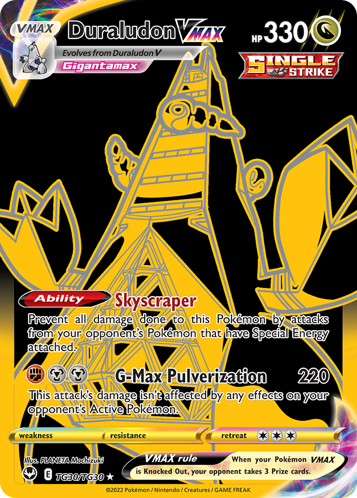 Duraludon VMAX - Silver Tempest Trainer Gallery - #TG30 - Pokemon TCG card