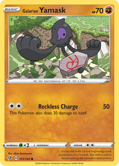 Galarian Yamask - Rebel Clash - #101 - Pokemon TCG card