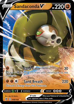 Sandaconda V - Rebel Clash - #108 - Pokemon TCG card