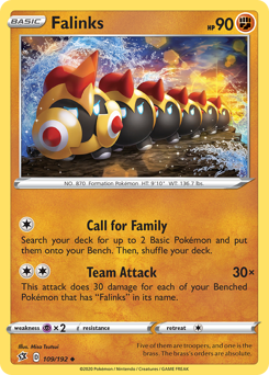 Falinks - Rebel Clash - #109 - Pokemon TCG card