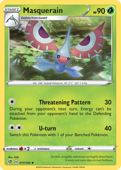 Masquerain - Rebel Clash - #11 - Pokemon TCG card