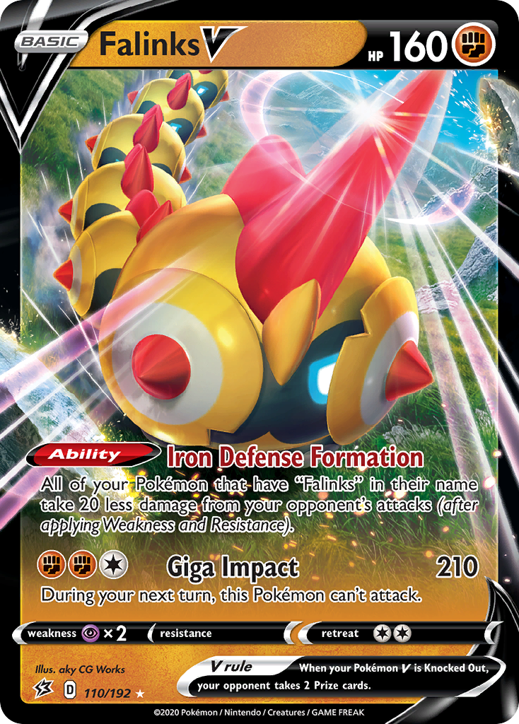Falinks V - Rebel Clash - #110 - Pokemon TCG card