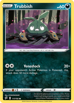 Trubbish - Rebel Clash - #117 - Pokemon TCG card