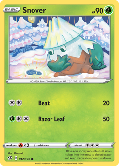 Snover - Rebel Clash - #12 - Pokemon TCG card