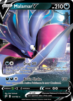 Malamar V - Rebel Clash - #121 - Pokemon TCG card
