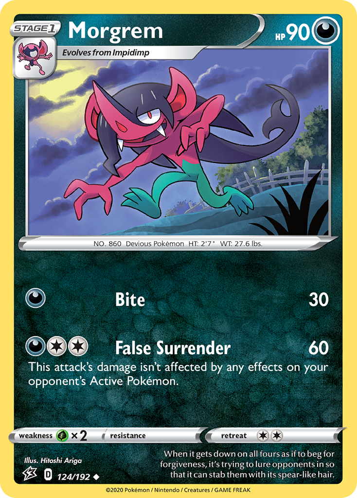 Morgrem - Rebel Clash - #124 - Pokemon TCG card