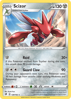Scizor - Rebel Clash - #128 - Pokemon TCG card