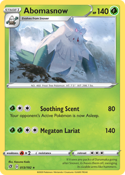 Abomasnow - Rebel Clash - #13 - Pokemon TCG card