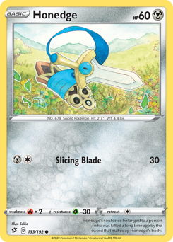 Honedge - Rebel Clash - #133 - Pokemon TCG card