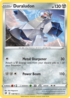 Duraludon #138 Duraludon - Rebel Clash - #138 - Pokemon TCG card