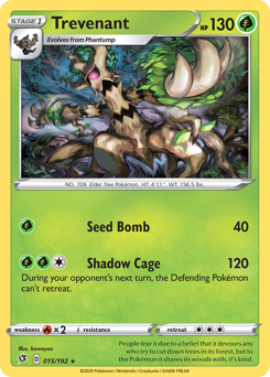 Trevenant - Rebel Clash - #15 - Pokemon TCG card