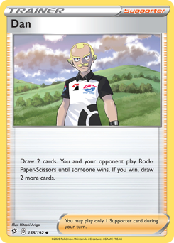 Dan - Rebel Clash - #158 - Pokemon TCG card