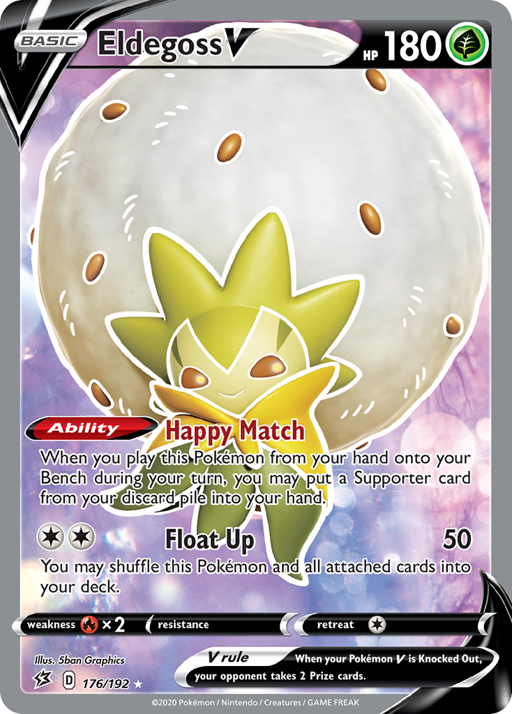 Eldegoss V - Rebel Clash - #176 - Pokemon TCG card