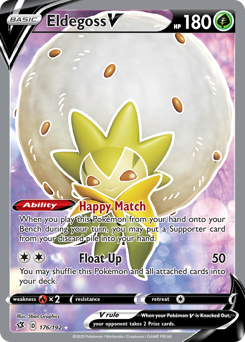 Eldegoss V #176 Eldegoss V - Rebel Clash - #176 - Pokemon TCG card