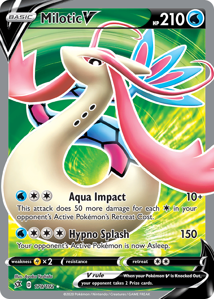 Milotic V - Rebel Clash - #179 - Pokemon TCG card