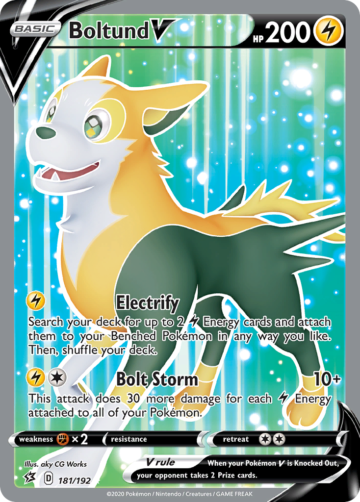 Boltund V - Rebel Clash - #181 - Pokemon TCG card