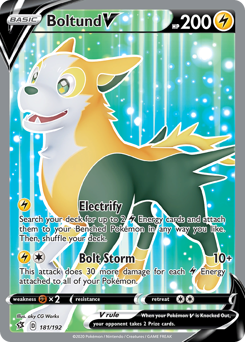 Boltund V #181 Boltund V - Rebel Clash - #181 - Pokemon TCG card