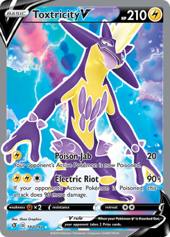 Toxtricity V #182 Toxtricity V - Rebel Clash - #182 - Pokemon TCG card