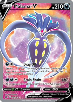 Malamar V - Rebel Clash - #186 - Pokemon TCG card