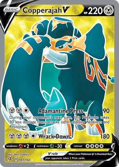 Copperajah V #187 Copperajah V - Rebel Clash - #187 - Pokemon TCG card