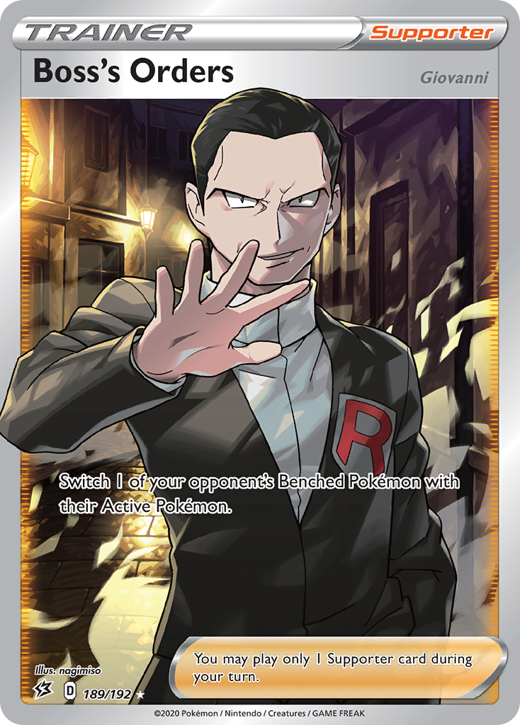 Boss's Orders - Rebel Clash - #189 - Pokemon TCG card