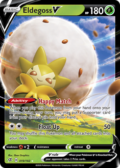 Eldegoss V #19 Eldegoss V - Rebel Clash - #19 - Pokemon TCG card