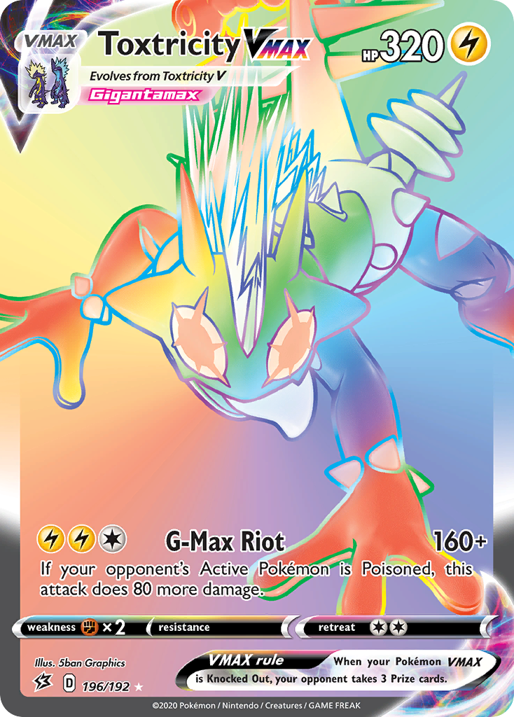 Toxtricity VMAX - Rebel Clash - #196 - Pokemon TCG card