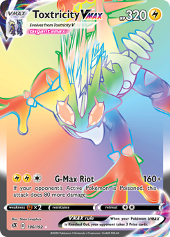 Toxtricity VMAX #196 Toxtricity VMAX - Rebel Clash - #196 - Pokemon TCG card
