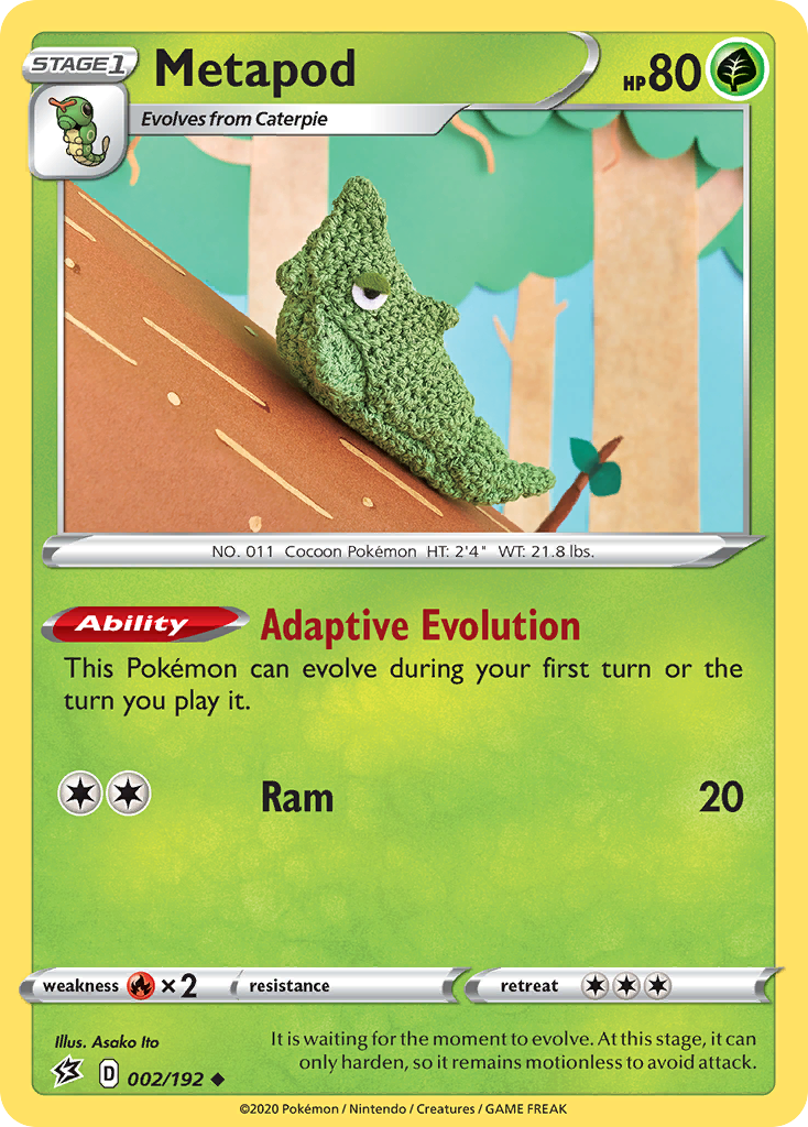 Metapod - Rebel Clash - #2 - Pokemon TCG card