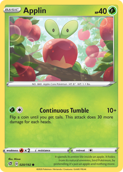 Applin - Rebel Clash - #20 - Pokemon TCG card