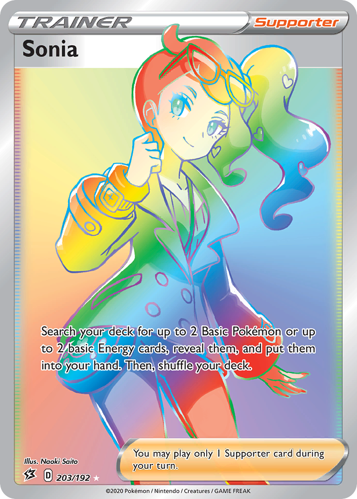Sonia - Rebel Clash - #203 - Pokemon TCG card