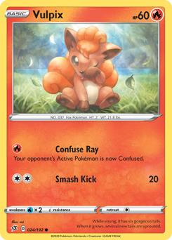 Vulpix - Rebel Clash - #24 - Pokemon TCG card