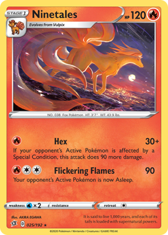 Ninetales #25 Ninetales - Rebel Clash - #25 - Pokemon TCG card