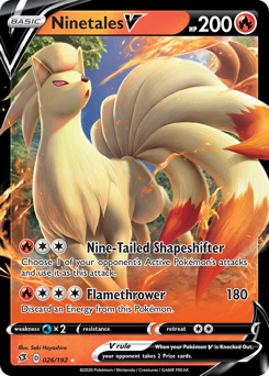 Ninetales V #26 Ninetales V - Rebel Clash - #26 - Pokemon TCG card