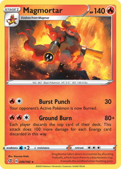 Magmortar - Rebel Clash - #30 - Pokemon TCG card